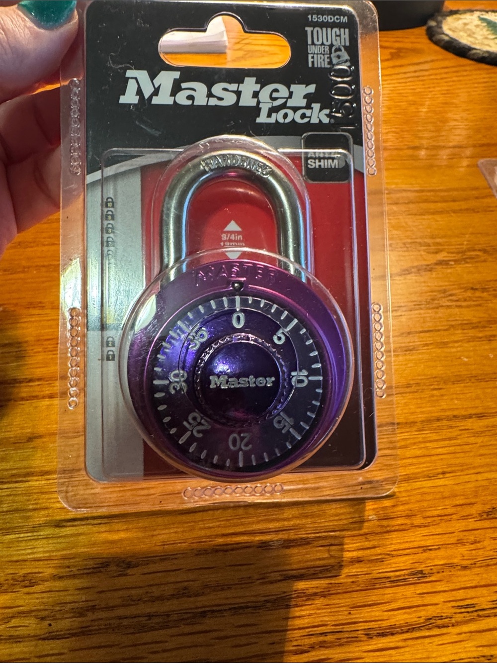 Master Lock - Purple Combination Padlock